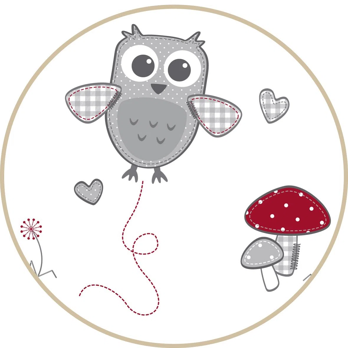 roba Baby Nest 4in1 'Adam & Eule', sichere Wickelauflage mit Absturzsicherung, Kuschelnest, Spiel- & Krabbeldecke, Activity Center mit Spielbogen & Spielelementen & Laufgittereinlage