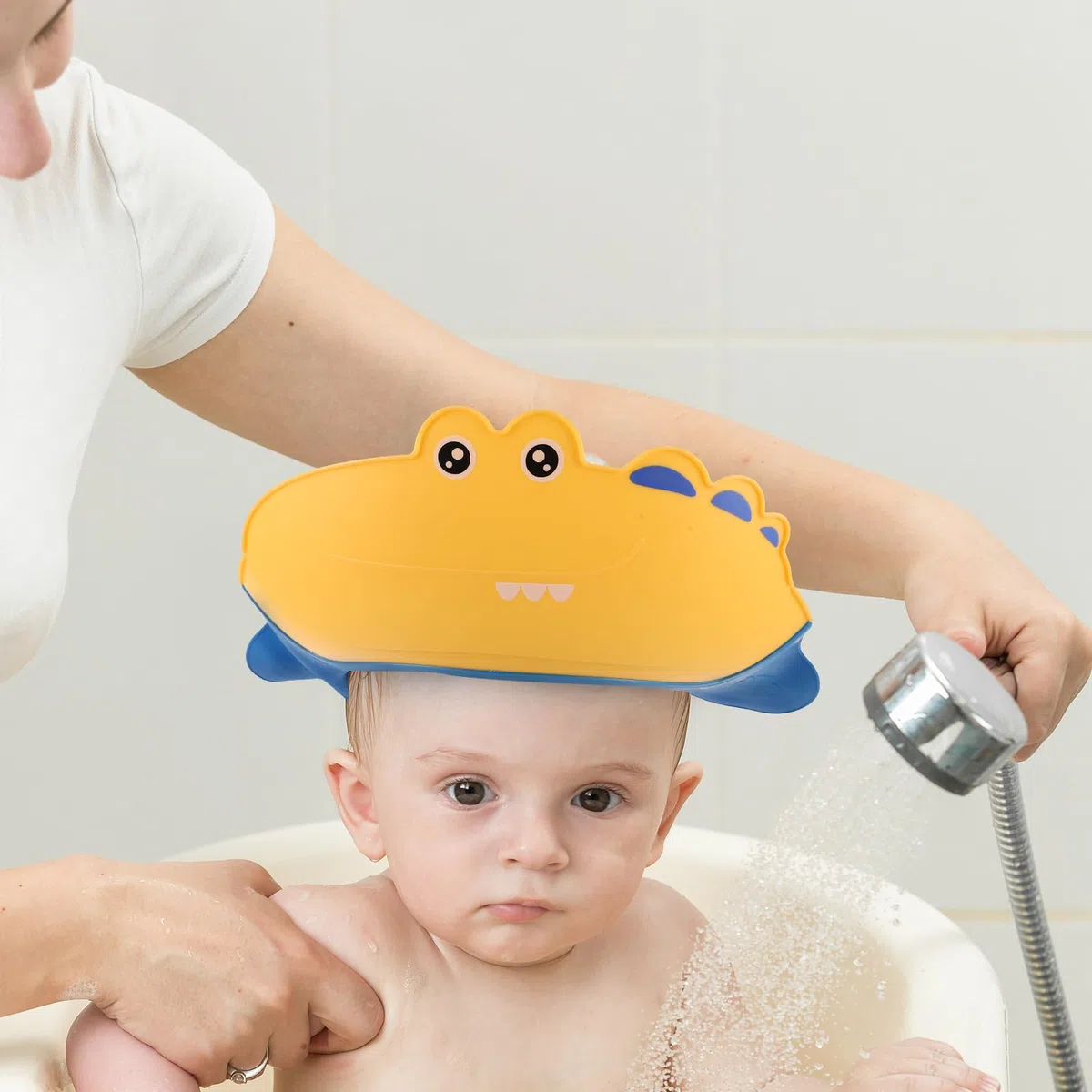 Vaguelly 1 Set Baby-Badesitz: Rutschfester Baby-Badesitz für Neugeborene und Kleinkinder. Verstellbarer Badewannenstuhl für Säuglinge mit erhöhter Designunterstützung zum Aufsitzen