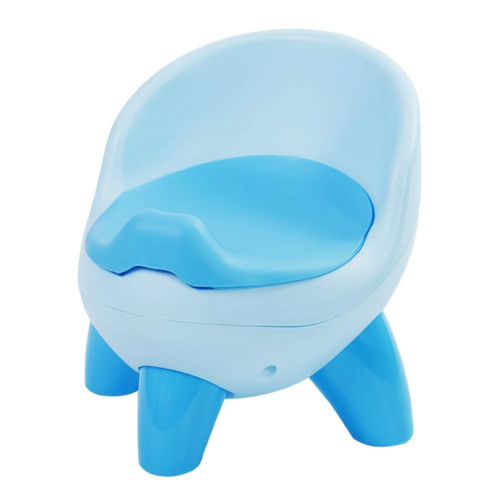 XIAOXIA Baby Töpfchen für Kinder, Kinder Toilettensitz, Trainingsstuhl Sitz für Jungen und Mädchen Töpfchen, Baby Töpfchen mit gepolsterter Rückenlehne,Blau