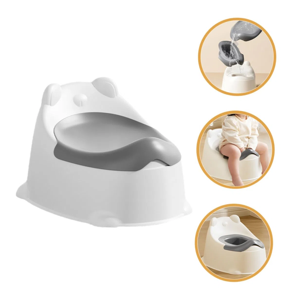 Kisangel Kleinkindtoilette Aus Robustem Material Tragbares Töpfchen Für Junge Mädchen Trainingstoilette Für Jungen Und Mädchen Reisetöpfchen Mit Sicherem Sitz Töpfchen Für