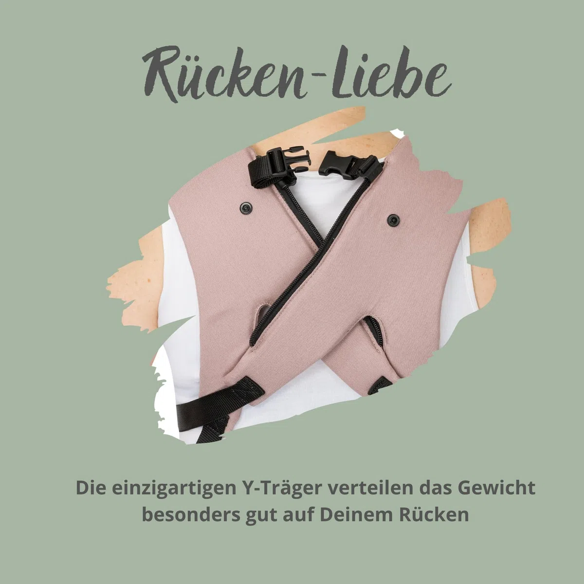 Ruckeli NEO Babytrage Sage Magnet-Schnallen Hüftsitz Ergonomisch Atmungsaktiv