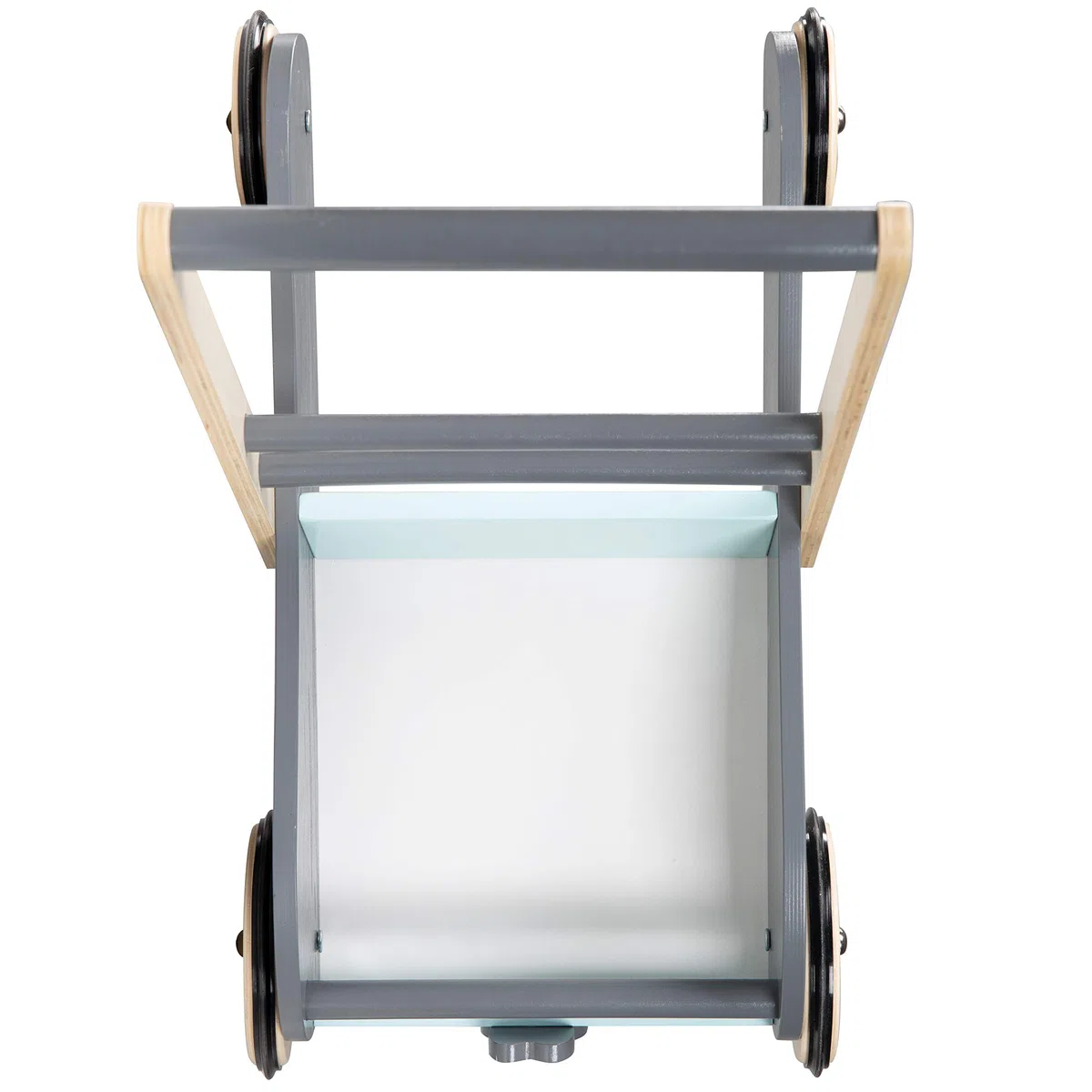 roba Baby Lauflernwagen miffy mit Bremse - Lauflernhilfe für Kinder - als Puppenwagen nutzbar - für Mädchen & Jungen - Holz mintgrün / anthrazit
