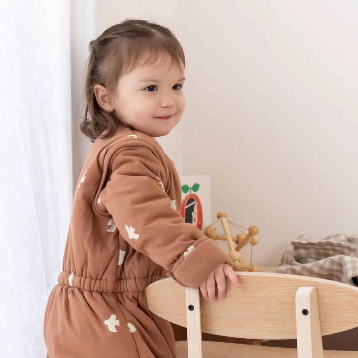 BEMINI Schlafsack mit abnehmbaren Beinen für den Winter, 2.5 Tog Pady Jersey + Jersey, Piuma Mocca