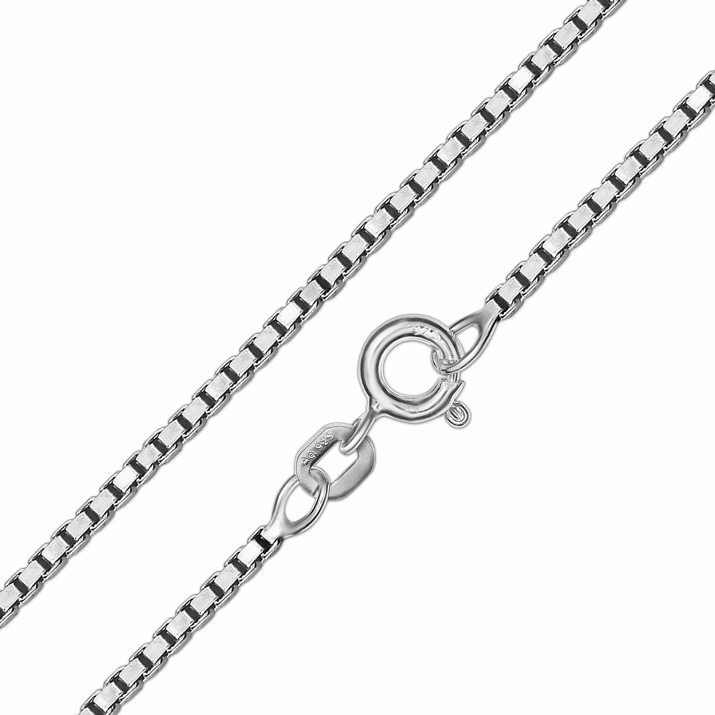 CLEVER SCHMUCK Taufkette Silber Taufring Stein safirblau mit Engel herzförmig Kette Venezia 36 cm Sterling 925 Taufgeschenk im Etui