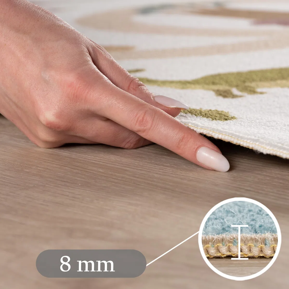 Carpetsale24 Kinderteppich Dinosaurier Spielteppich für Kinderzimmer in Creme Dino Motiv mit Straßen Größe 140x200 cm für großzügige Spielflächen