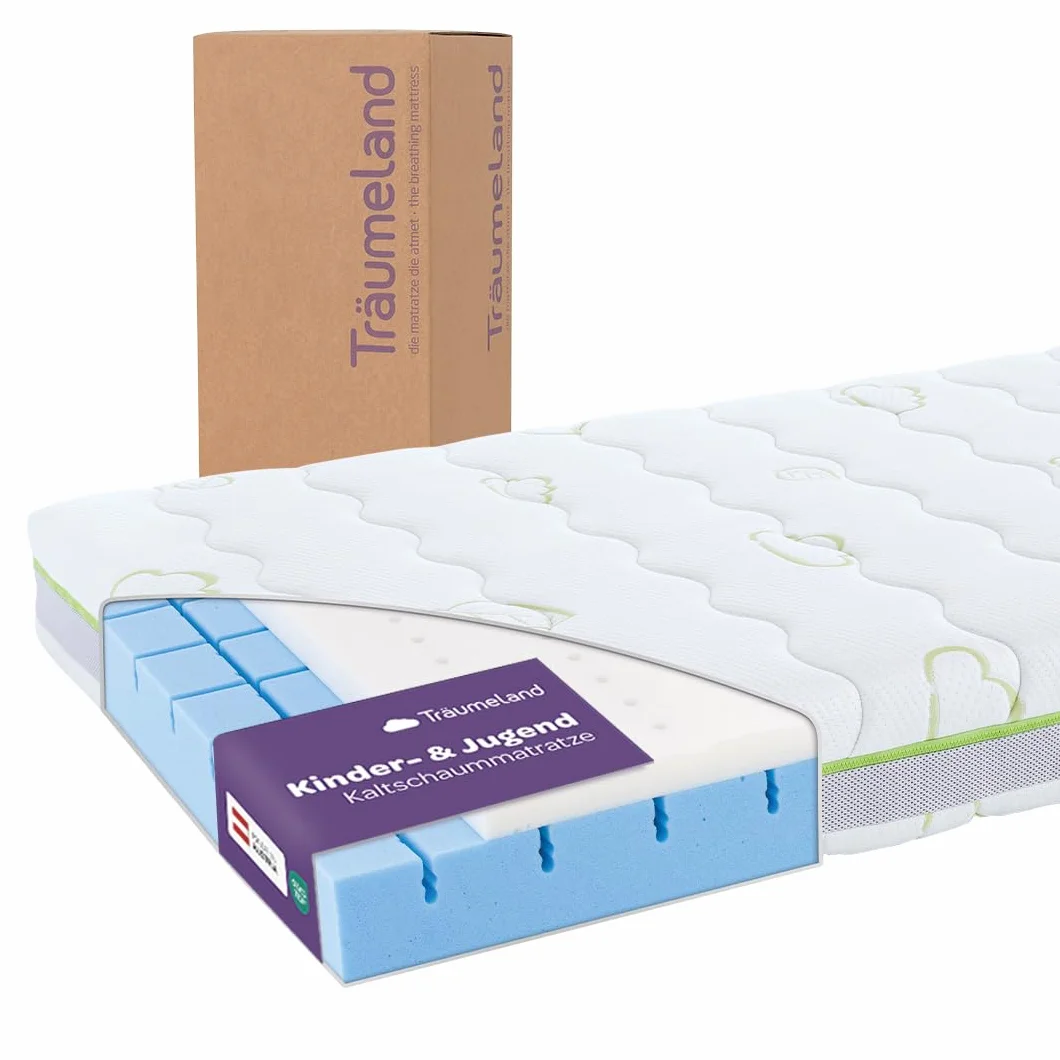 Träumeland comfort-pads, Tencel-Verbundstoff T080282 Jugendmatratze Schlummerland, 90 x 200 cm, Mehrfarbig