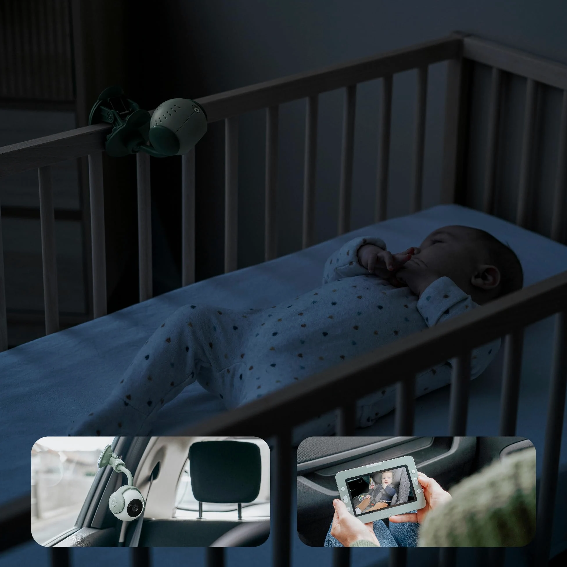 Babymoov Babyphone mit Kamera Yoo GO Plus HD - 5"-Display in HD-Qualität 720px, 8 Stunden Akkulaufzeit, Sleep Technology