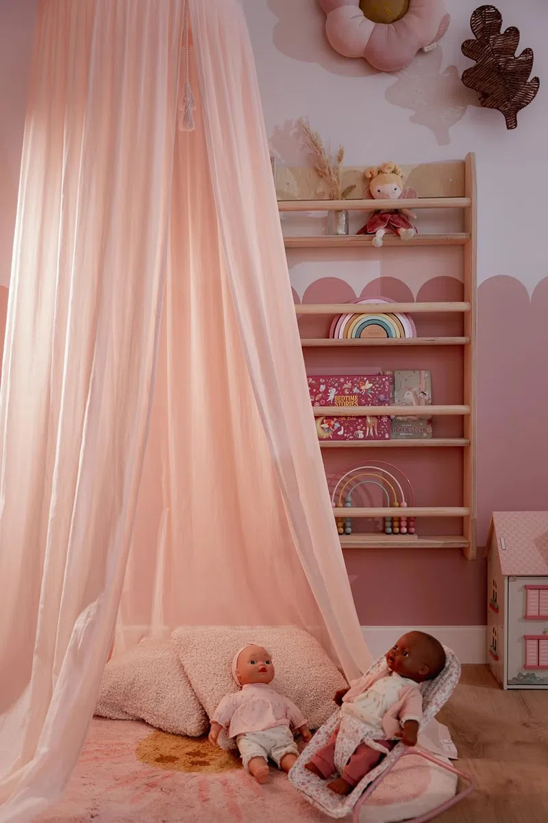 Little Dutch Betthimmel Moskitonetz Baldachin Kinderzimmer Baby Kinder Blossom rosa (250 cm) - Pure
