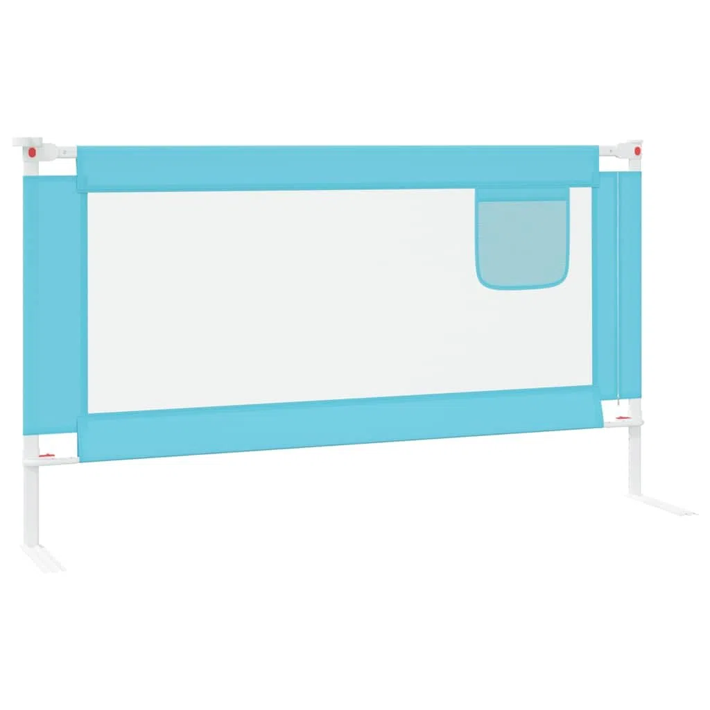 Generisch Kleinkind-Bettschutzgitter Blau 150x25 cm Stoff,Baby & Kleinkind,Babysicherheit,Baby-Bettschutzgitter,10211