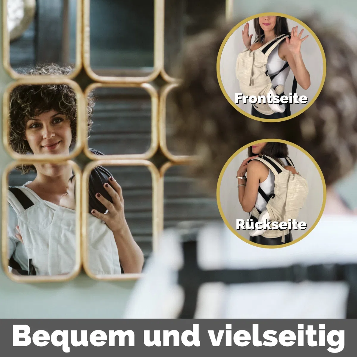 Amarsupiel - Babytrage Ergonomisch Von 4 bis 6 Monaten bis 3 oder 4 Jahre - Bequem und Einfach Anzupassen - Tragetuch aus Baumwolle - Organisch & Atmungsaktiv - Kindertrage Rucksack - Baby Carrier