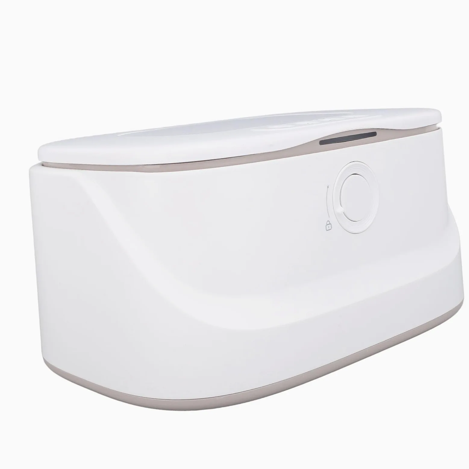 Baby Wipe Warmer mit einstellbarer Temperatur, Nachtlicht & großer Kapazität, Feuchttuch-Wärmer & Spender für empfindliche Haut, Weiß