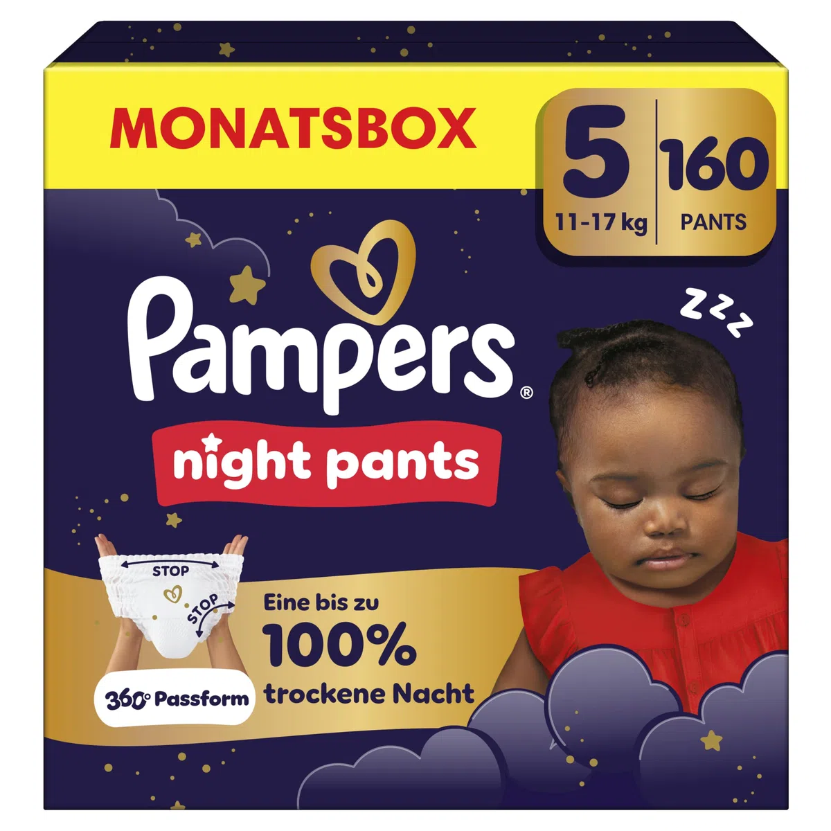 Pampers Night Pants Größe 5 160 Windeln 11-17kg