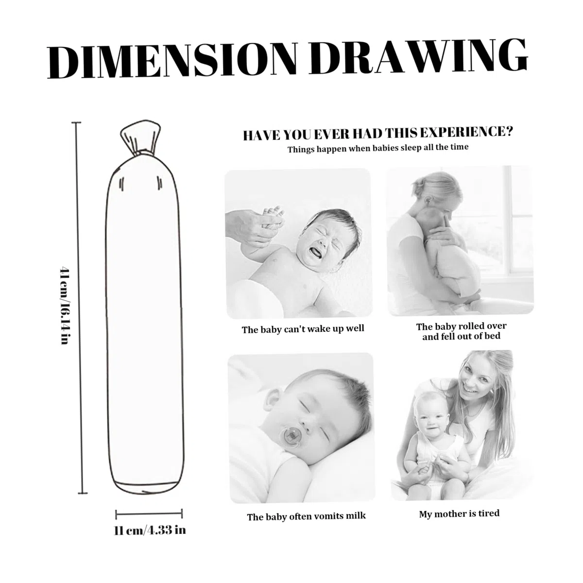 Anti-Rollkissen für Baby, 1 Paar einstellbares Seitenschläferkissen, Style 2 Weiche Baumwoll-Süßigkeiten-Formpositionierer für 0-12 Monate, waschbar