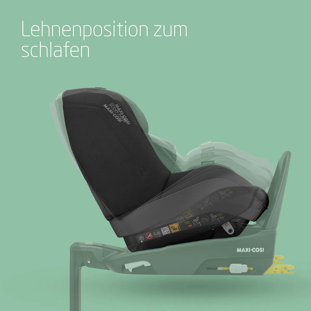 Maxi-Cosi Pearl Pro² i-Size, Kleinkinderautositz, ISOFIX, Rückwärtsgerichteter Autositz, Gruppe 1, Ab ca. 6 Monate bis 4 Jahre, 67 bis 105 cm, Authentic Black
