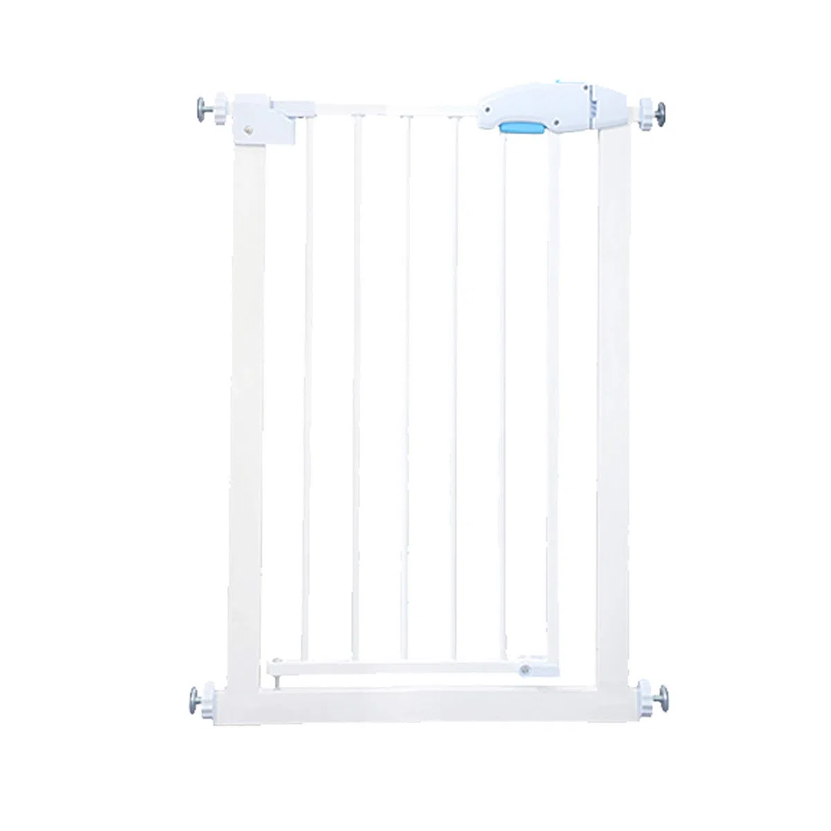Extra schmales Treppenschutzgitter für Haustiere, 55 x 60 cm, mit Zwei-Wege-Öffnung, ideal für Wohnzimmer und Küche, Weiß