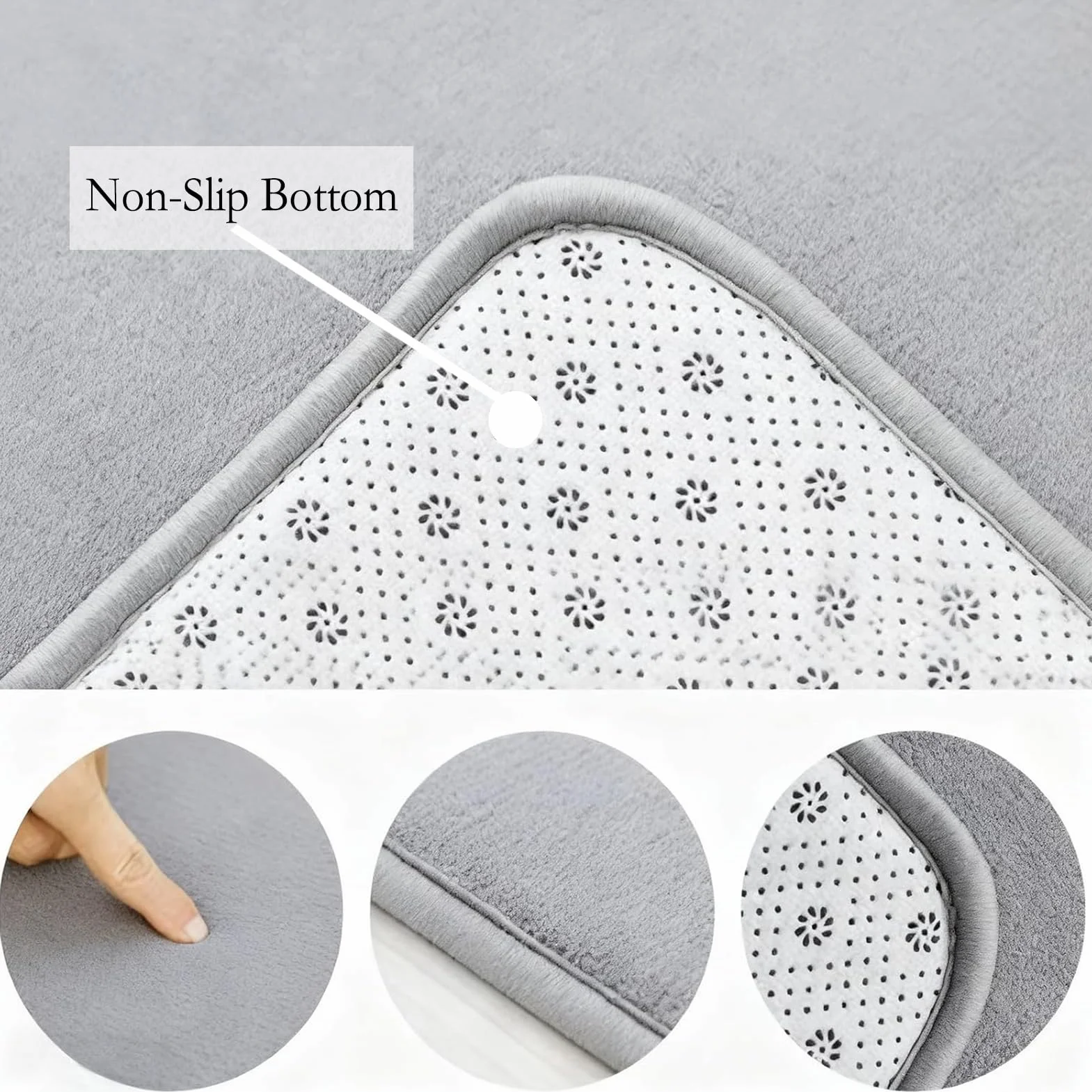 Baby Krabbelmatte 2cm Große Spielmatte mit Schaumfüllung Rutschfester Unterseite Teppich für Kinderzimmer und Laufgitter Spielmatte Faltbar, Babymatte Krabbelmatte 120 x 120 cm Pures Schwarz