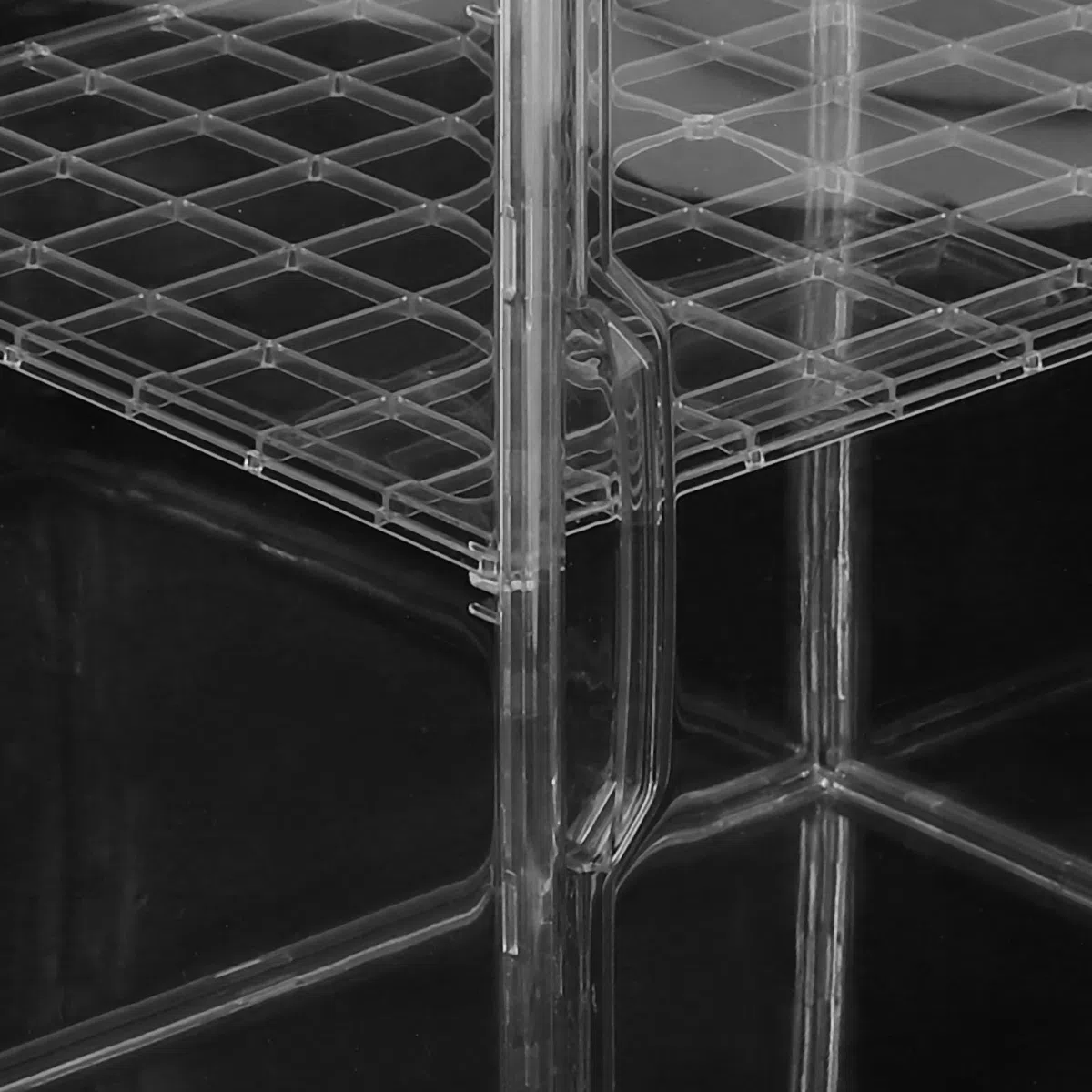 Zerodeko Babyflaschen und Magnetischer Tür Organizer Aufbewahrungsbox aus Acryl mit 3 Ebenen Verstellbaren Trennwänden Platzsparend und Hygienisch für Babyzimmer und Badezimmer