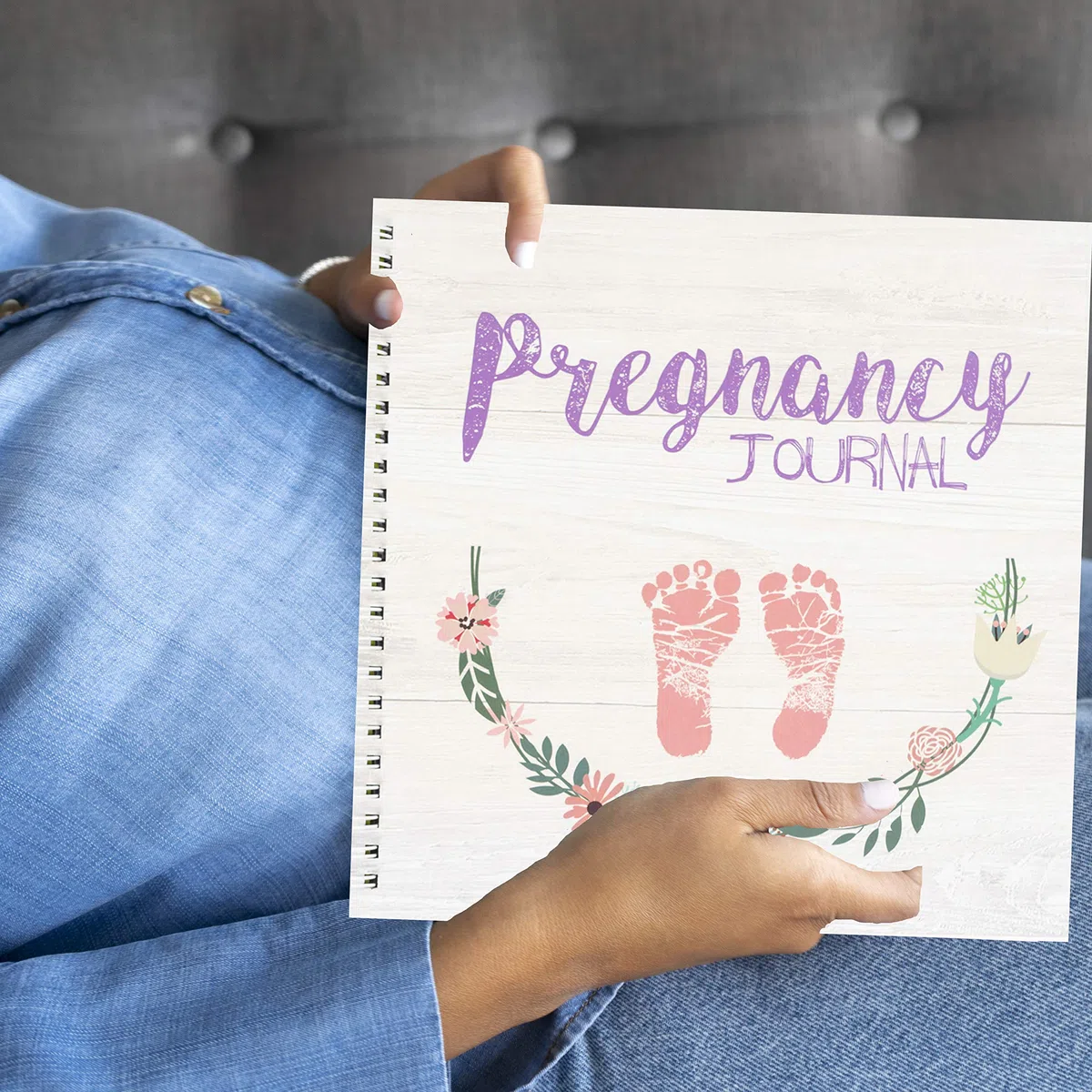My 9 Month Journey | Schwangerschaftstagebuch Erinnerungsbuch mit Aufklebern | Baby-Scrapbook und Fotoalbum | Schwangerschaftsmust-Haves für Mütter zum ersten Mal | Bild- und Meilensteinbücher für