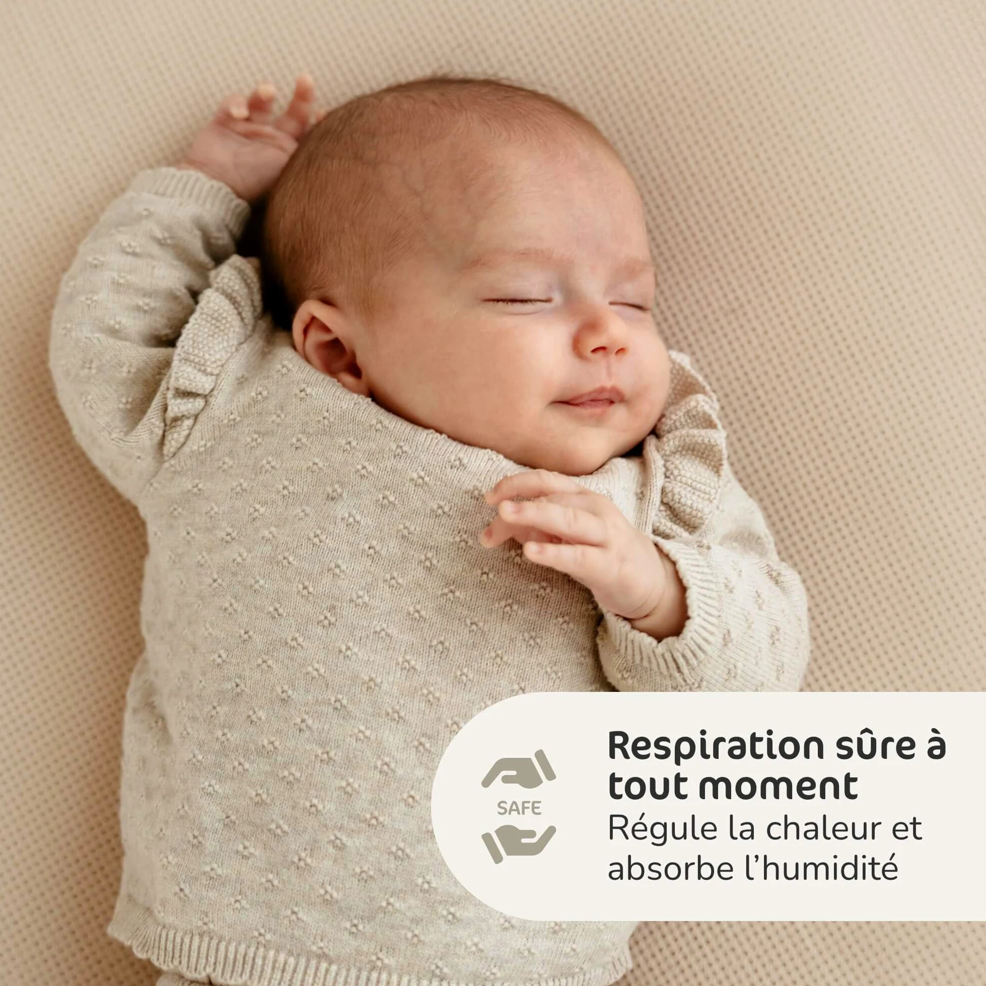 Aerosleep Essential Pack: Matratze + SafeSleep 3D-Schoner - 120 x 60 cm | zuverlässige Babymatratze, 3-lagiger Matratzenschoner