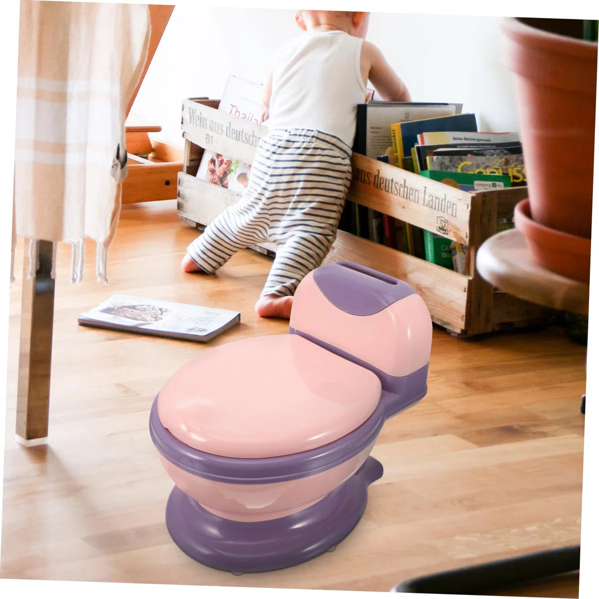Uonlytech Töpfchen Für Kleinkinder Tragbares Töpfchen Für Reisen Und Mädchen Leicht Und Stabil Mit Weichem Sitz Und Herausnehmbarem Einsatz Für Hause Und Unterwegs