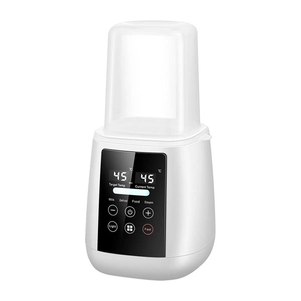 Flaschenwärmer Baby, Sterilisator für Babyflaschen, 6 in 1 Babynahrungsheizung, BPA-freier, LCD-Display Temperaturregelung Nachtlicht Babykostwärmer Auftauen Warmhalten Für Muttermilch Babynahrung