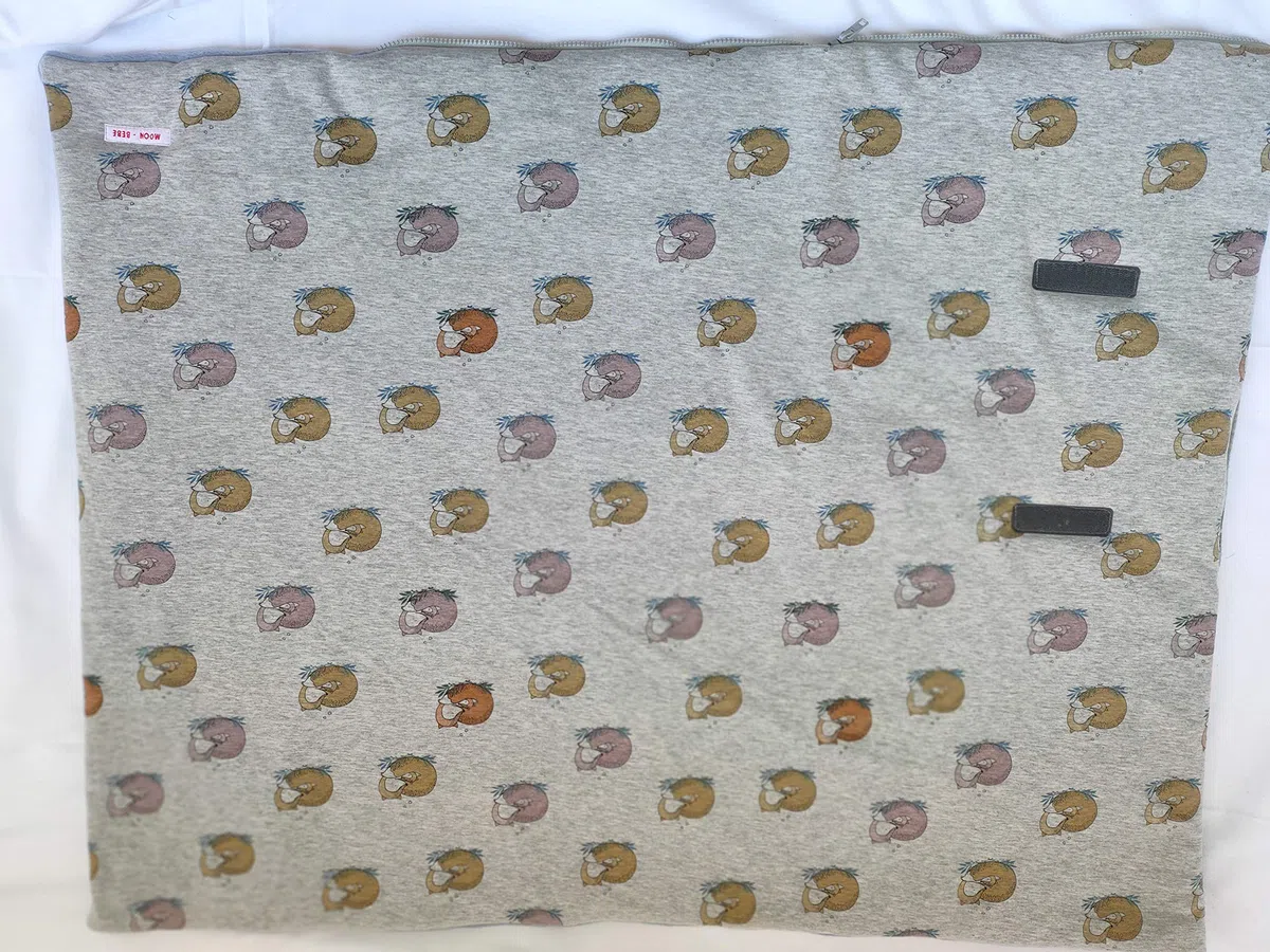 MOON-BEBE Universal-Schlafsack aus Baumwolle für Kinderwagen und Babywanne (Grau)