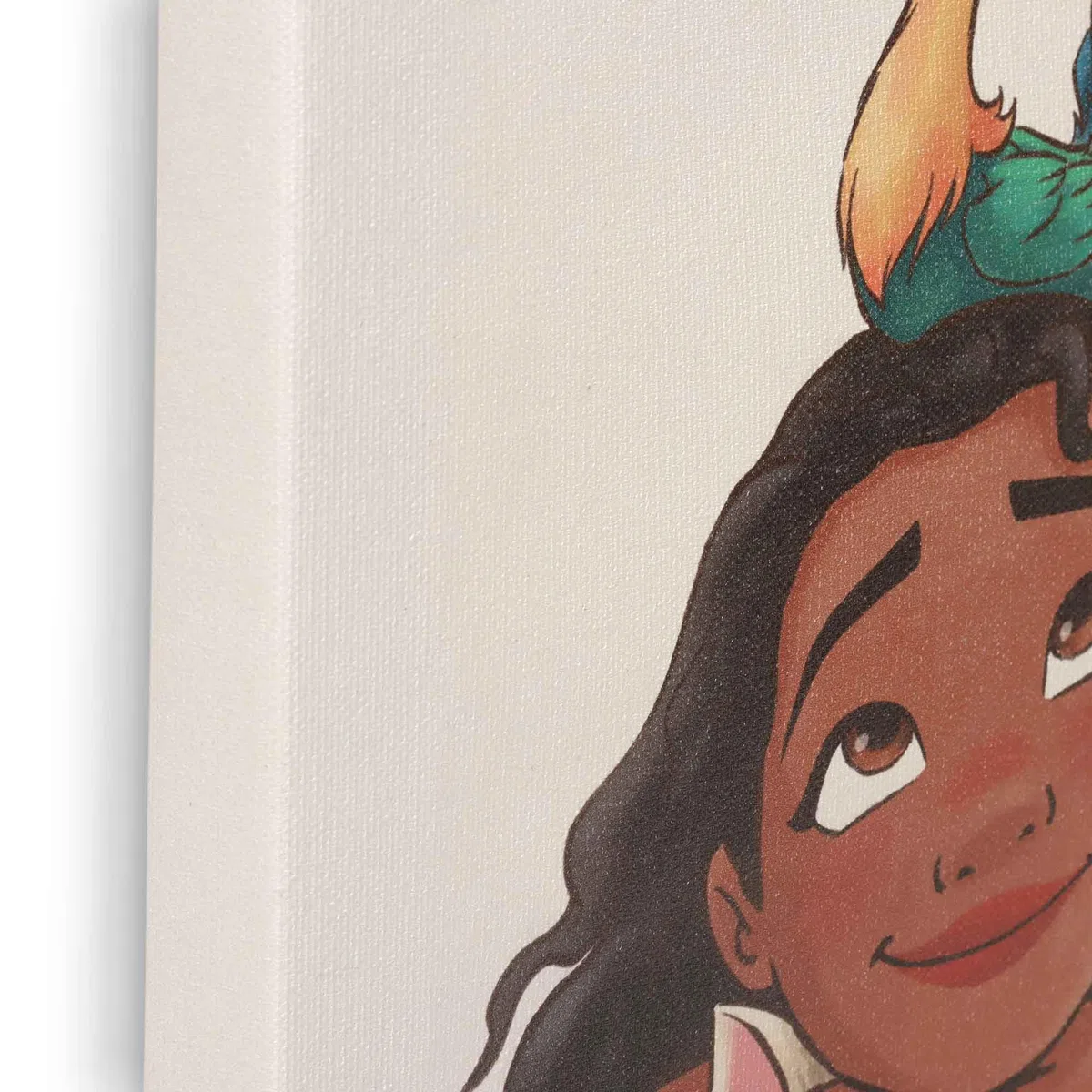 Open Road Brands Disney Moana, Pua und Hei Hei Galerie Leinwand-Wanddekoration, bezaubernde Moana-Wandkunst für Kinderzimmer oder Spielzimmer
