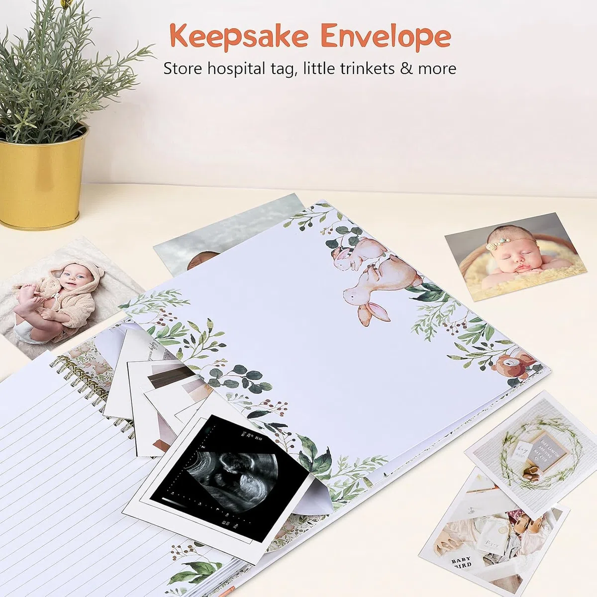 Baby-Erinnerungsbuch – Unser kleines Wunder, 248 Seiten, farbig, Erinnerungs-Tagebuch für die ersten fünf Jahre, Unisex-Baby-Scrapbook, Aufzeichnungsbuch für frischgebackene Eltern, ideales Geschenk