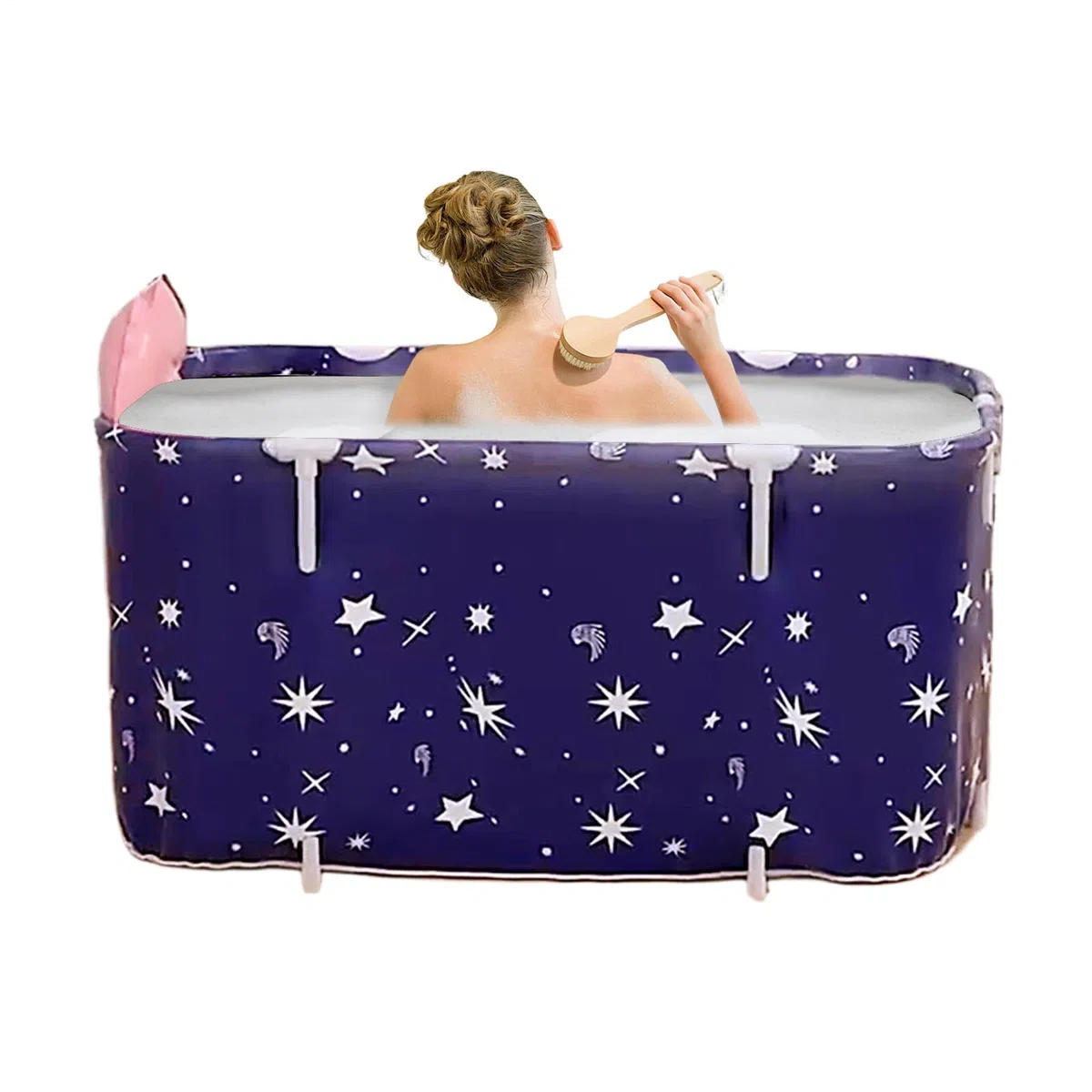 Klappbare Badewanne - Tragbare Wanne für Dusche | Rechteckige Duschtasse Badeeimer für Täglichen Gebrauch Reise Haushalt Kinder Badezimmer Outdoor Erwachsene Camping