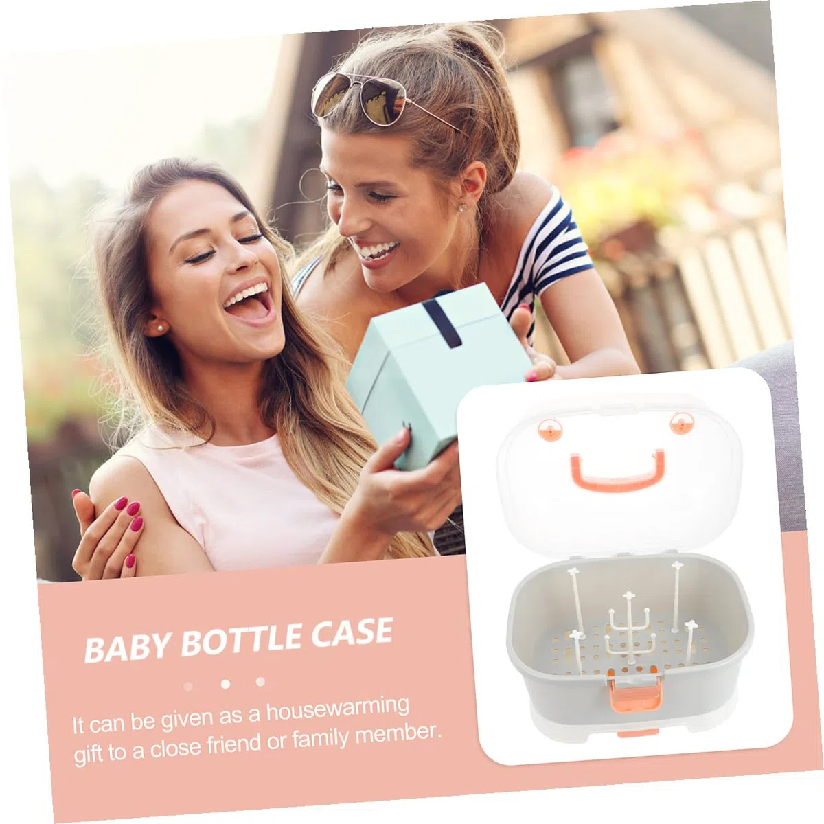 Tragbare Aufbewahrungsbox für Babymilchflaschen, Pp, Groß | Babyschale für Reisen und Outdoor, Leicht zu Reinigen, für Schnuller und Milchflasche