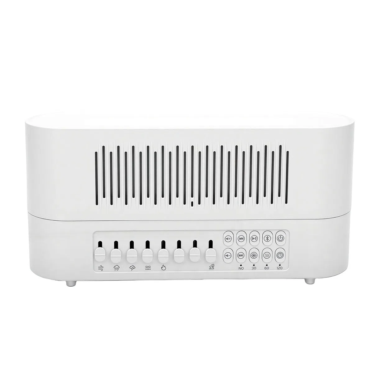 Sxhlseller White Noise Machine, Kabelloser Lautsprecher, 260 Ml, Flammen-Diffusor für ätherische Öle, Nachtlicht für Zuhause, Büro, Schlafhilfe, Aromatherapie-Diffusor mit 10 Beruhigenden