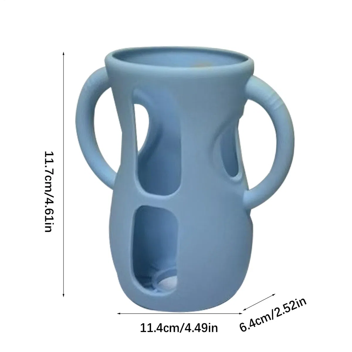 Glas-Babyflaschen-Silikonhülle, Silikon-Flaschenhülle für Glasflaschen | Stillflaschenhülle mit Griffen - Bruchsicherer Flaschenhalter, sturzsichere und stoßfeste Hülle, spülmaschinenfest