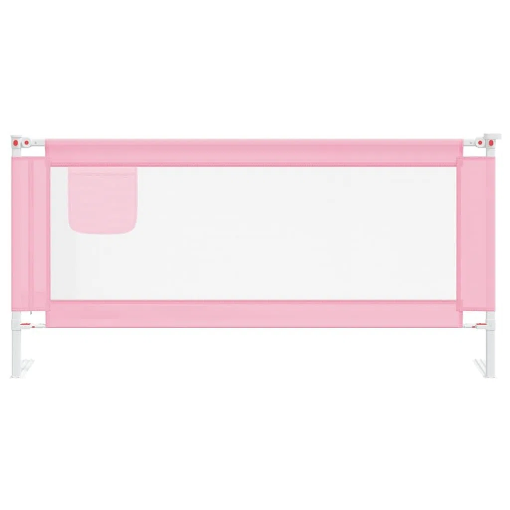 Generisch Kleinkind-Bettschutzgitter Rosa 190x25 cm Stoff,Baby & Kleinkind,Babysicherheit,Baby-Bettschutzgitter,10205