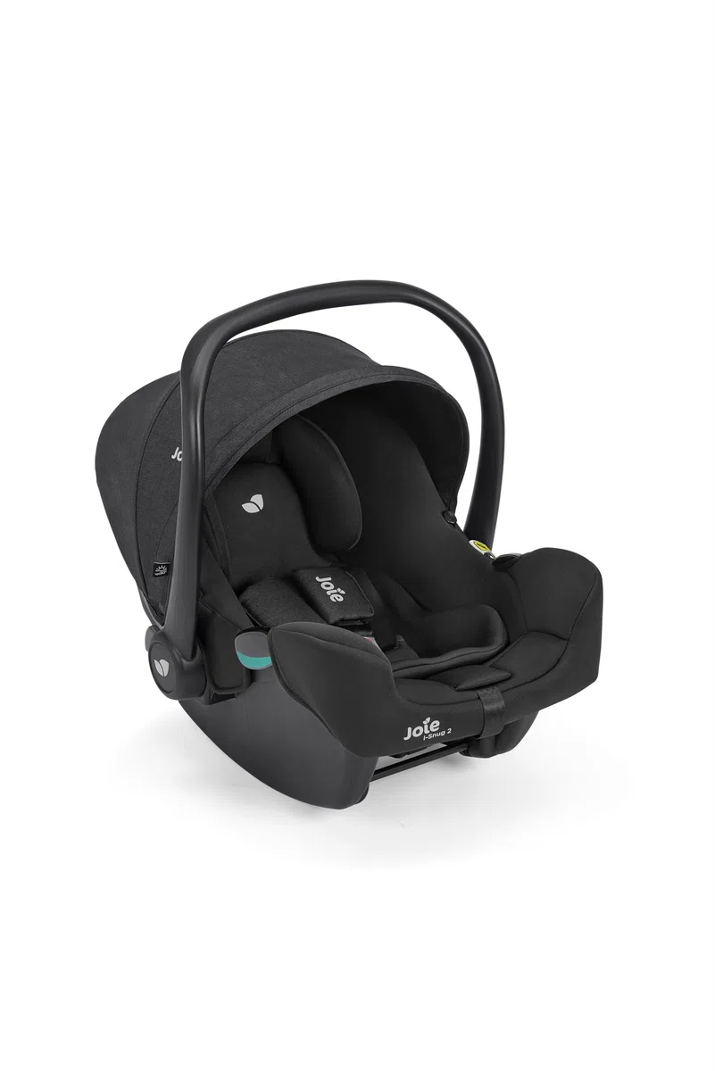 Joie i-Snug™ 2 R129 Kindersitz, i-Size, leicht (3,35 kg), kompatibel mit Reisesystemen, drehbar mit i-Base™ Encore – Geburt bis 12 Monate (40–75 cm) (RAVEN)