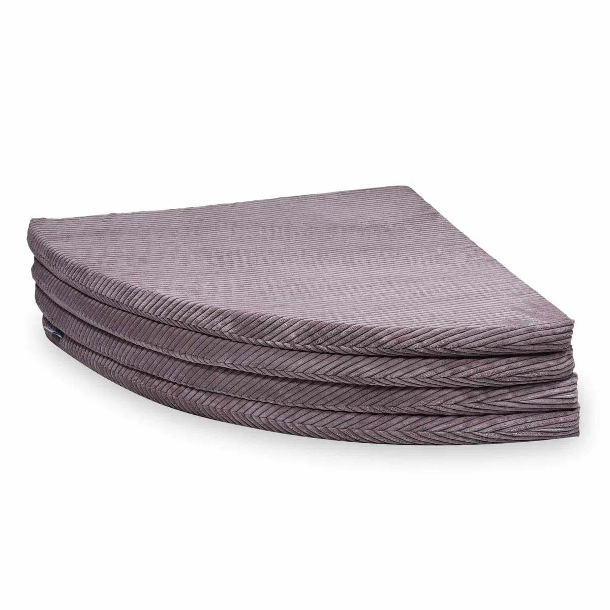 Mimii Baby Spielmatte 160 cm Rund Faltbar cord lavendel - Große Krabbelmatte aus Schaumstoff - Bodenmatte Kinderzimmer - Spielteppich Baby - Sicher & Waschbar