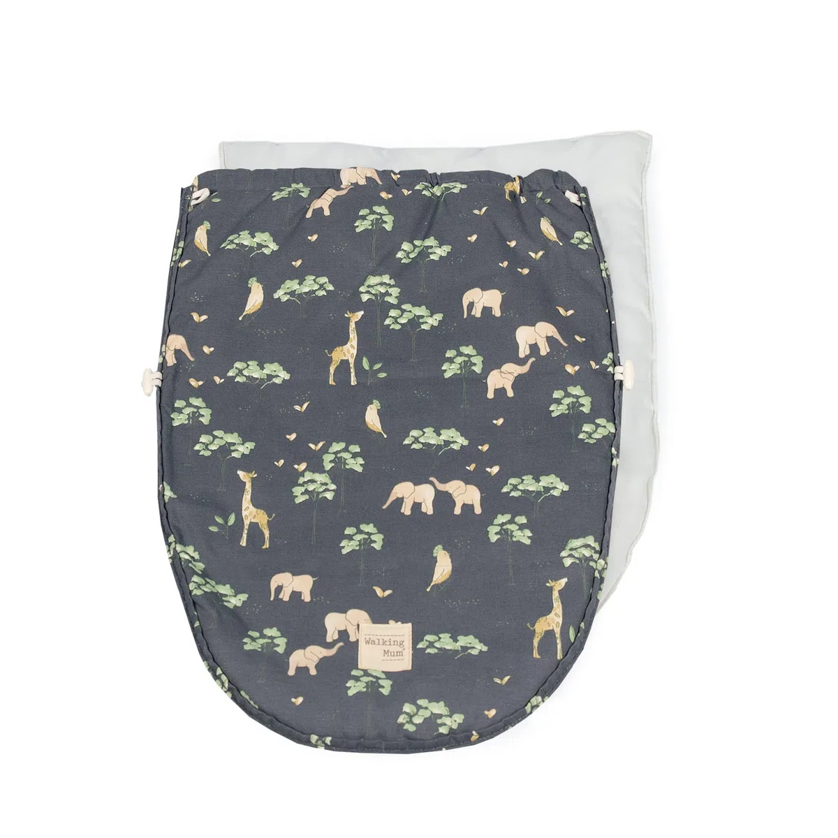 Walking Mum Baobab Gruppe 0 Schlafsack, gepolstert, für Babys, universell einsetzbar, kompatibel mit den meisten Babys, Farbe: Anthrazit, Maße: 40 x 80 cm.