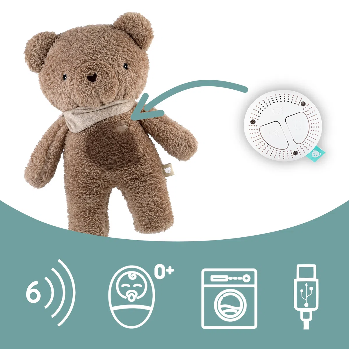 MyHummy 5in1 Bär mit Heizkissen - Braun
