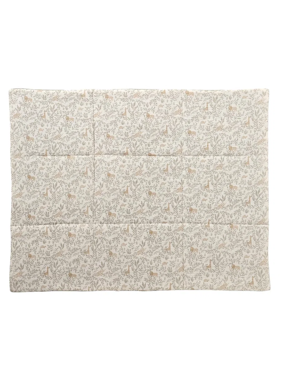 Vertbaudet Baby Spieldecke/Laufstalleinlage Babylon Oeko-Tex beige Bedruckt 75X100