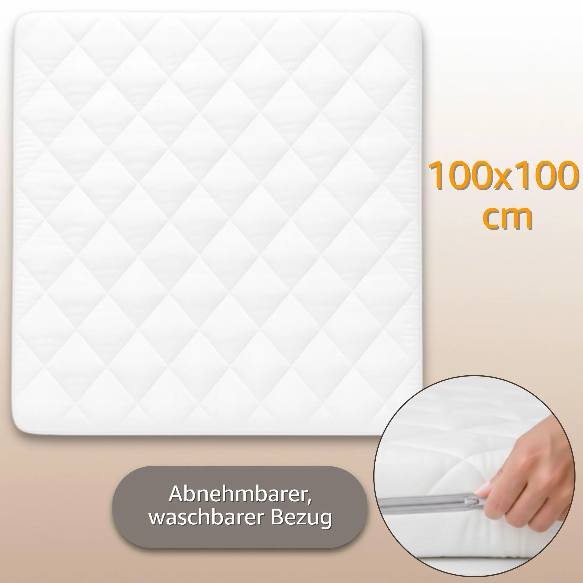 Laufstalleinlage 100x100 cm - Laufstall Laufgitter Baby Matratze Laufstallmatratze Laufgittereinlage aus Schaumstoff für Kinder Babymatratze Spielmatratze Oeko-Tex 100 x 100