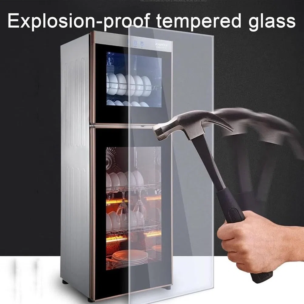 Desinfektionsschrank aus Edelstahl, Hochtemperatur-125 ℃, 294L vertikaler Sterilisator für Geschirr und Geschirr, ideal für 5 bis 20 Personen, Doppeltür