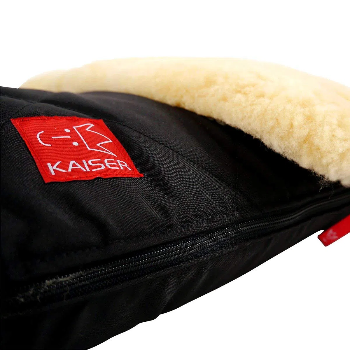 Kaiser Lammfell Fußsack Natura black