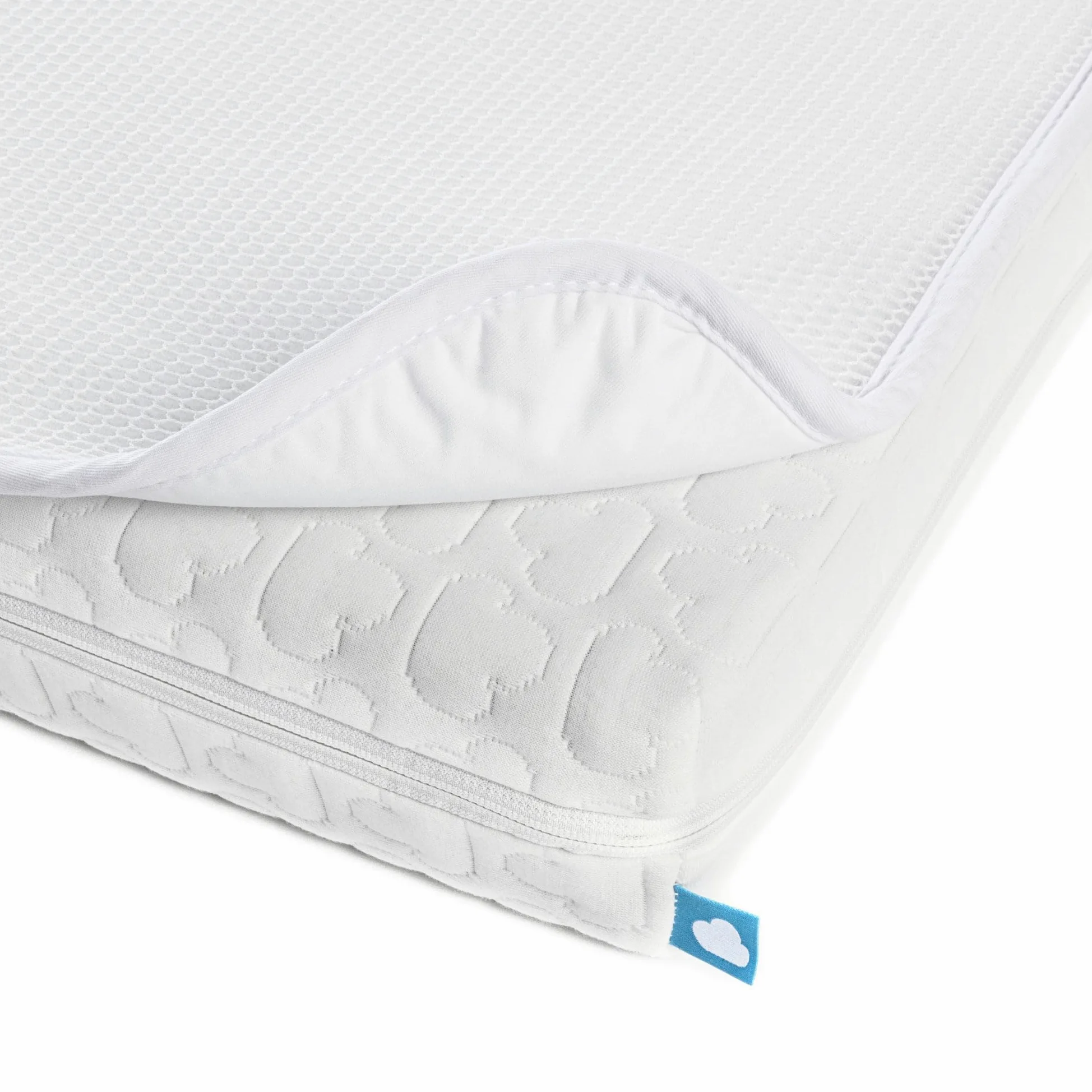 Aerosleep Essential Pack: Matratze + SafeSleep 3D-Schoner - 120 x 60 cm | zuverlässige Babymatratze, 3-lagiger Matratzenschoner