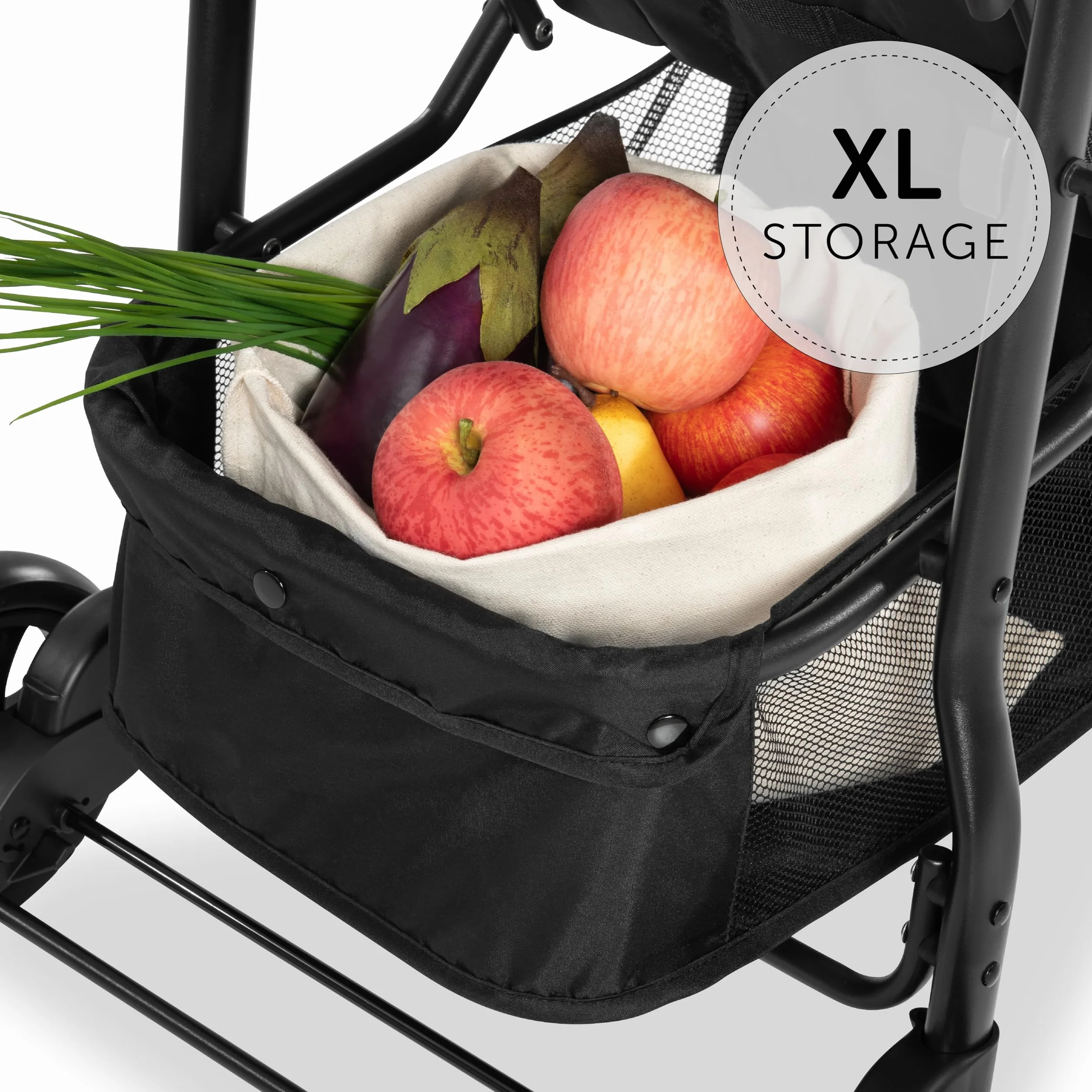 hauck Citi Neo 3, Grau - Dreirad Kinderbuggy ab Geburt bis 22 kg mit Liegefunktion, Becherhalter, Tasche im Verdeck, XL Korb bis 3 kg, Einhändig Zusammenklappbar, Leicht - 7,3 kg