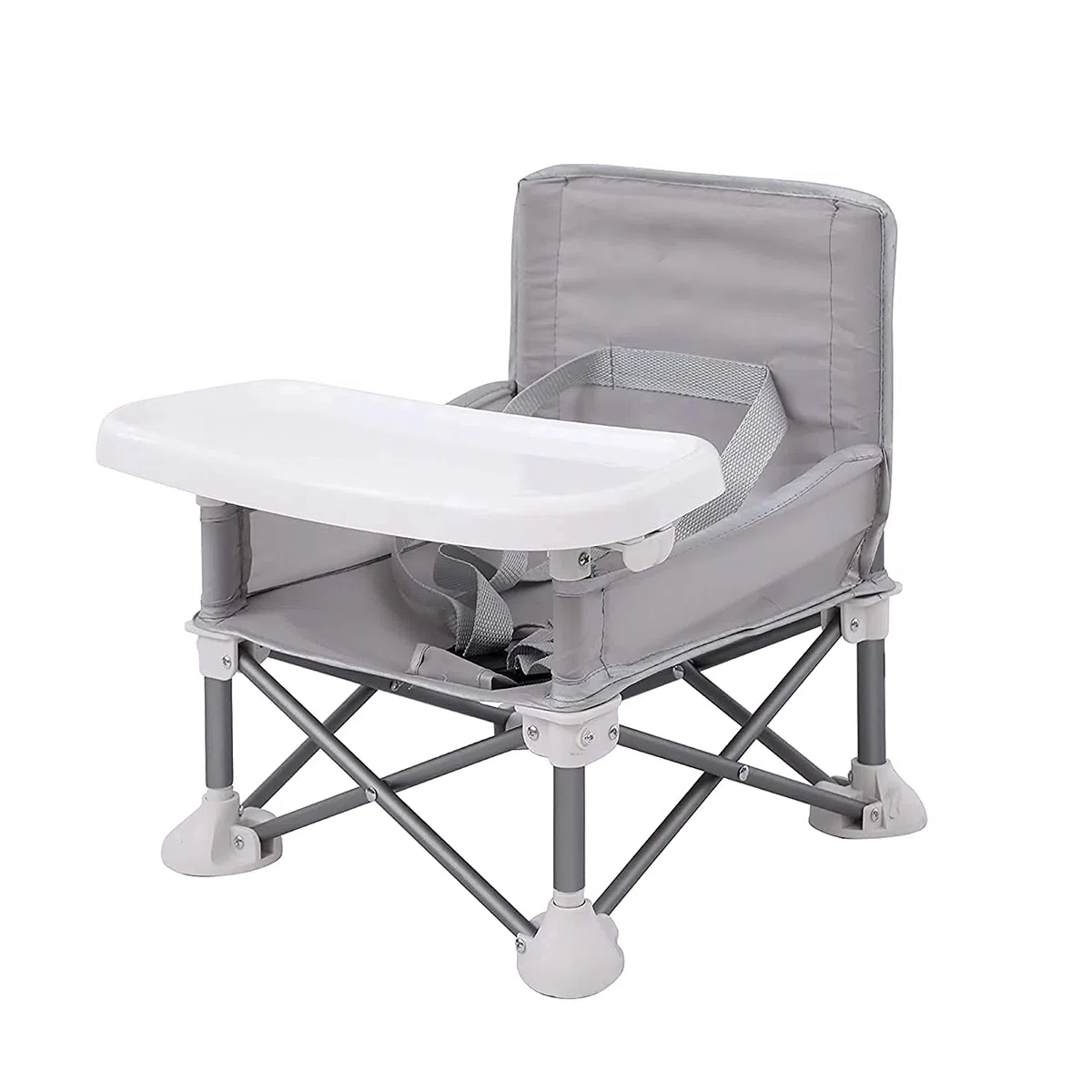 PandaEar Babystuhl Sitzerhöhung Tragbarer Klappbarer Booster Hochstuhl mit Riemen für Innen Außen Camping Strand