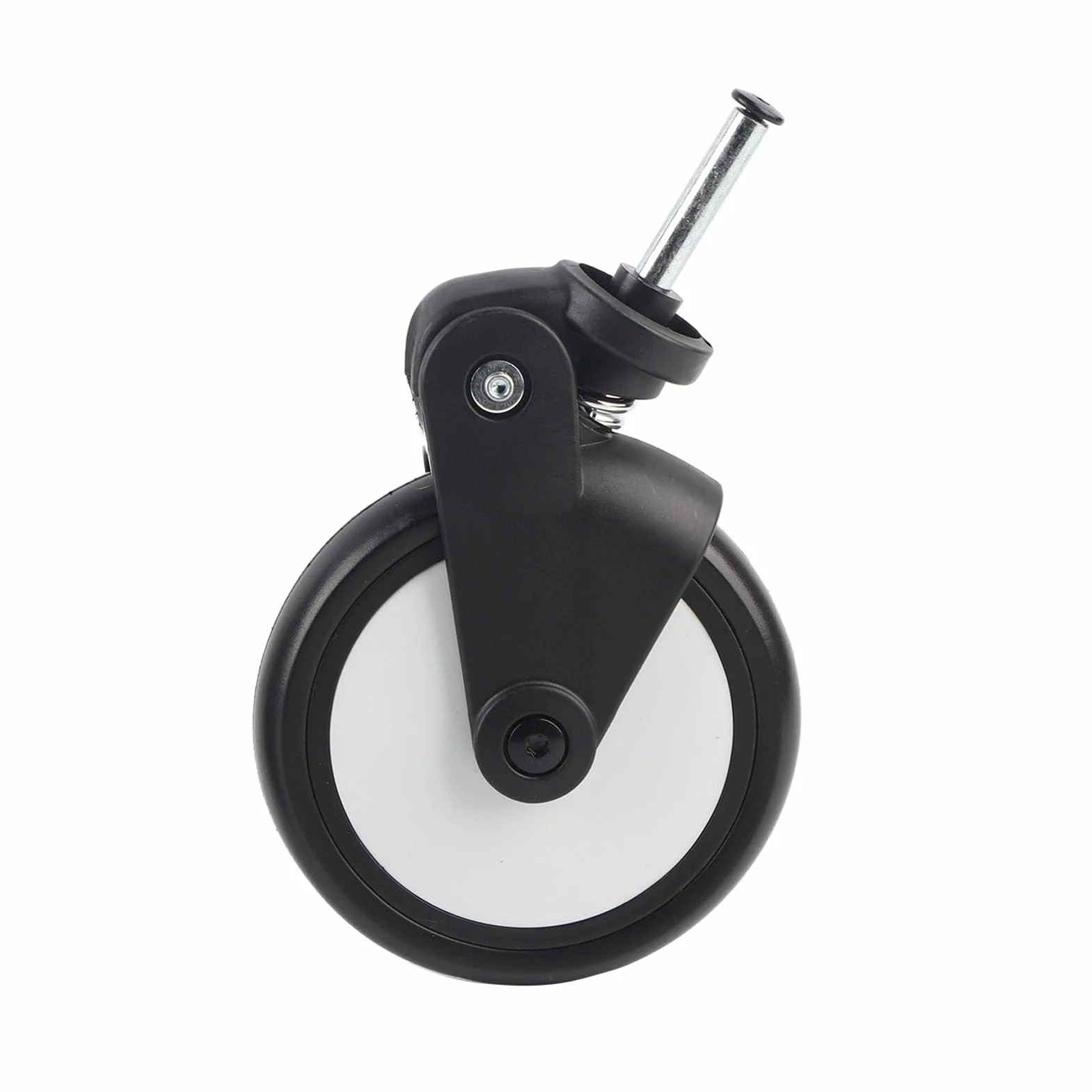 Kinderwagenrad, verschleißfestes Kinderwagenzubehör Zubehör 360-Grad-Drehung Praktisch für Kiddopotamus für Yoya für Yoyo für Chbaby(A pair of front wheels)