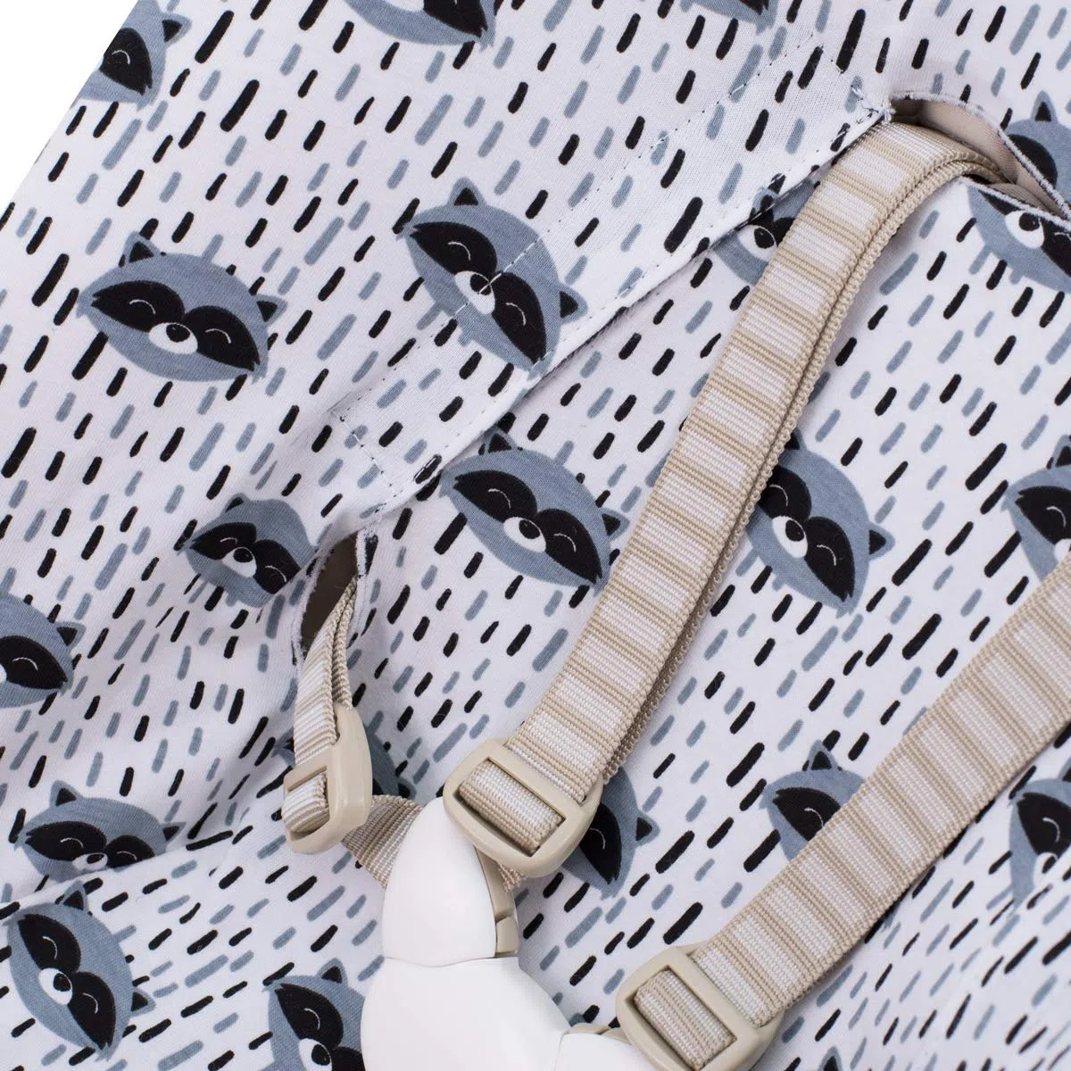 JYOKO Kids Bezug kompatibel mit Stokke Newborn (Raccoon)