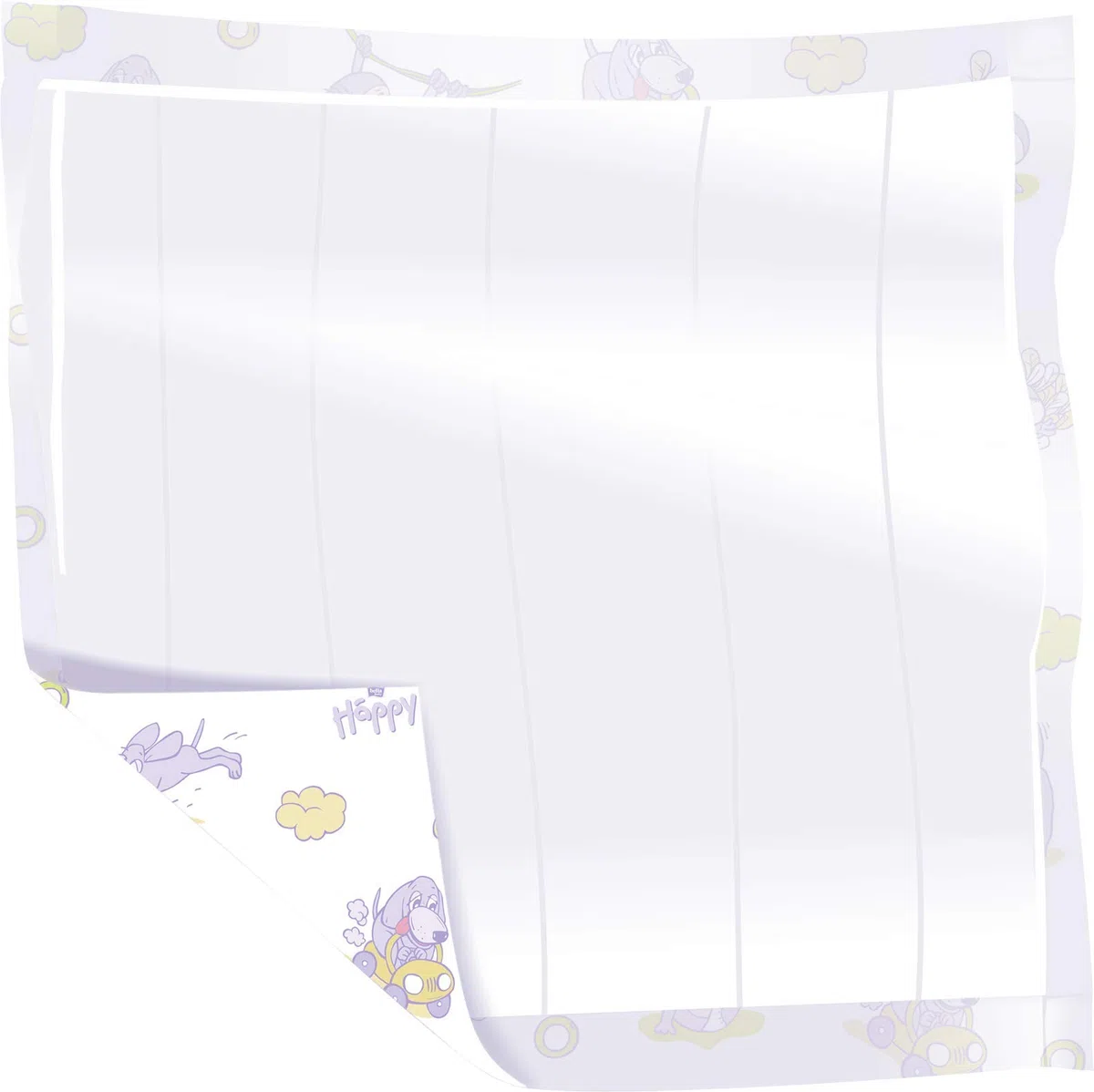 bella baby Happy Wickelunterlagen: Baby Wickelunterlagen für unterwegs 90 x 60 cm im 8er Pack (8 x 10 Stück) - wasserdicht und hygienisch