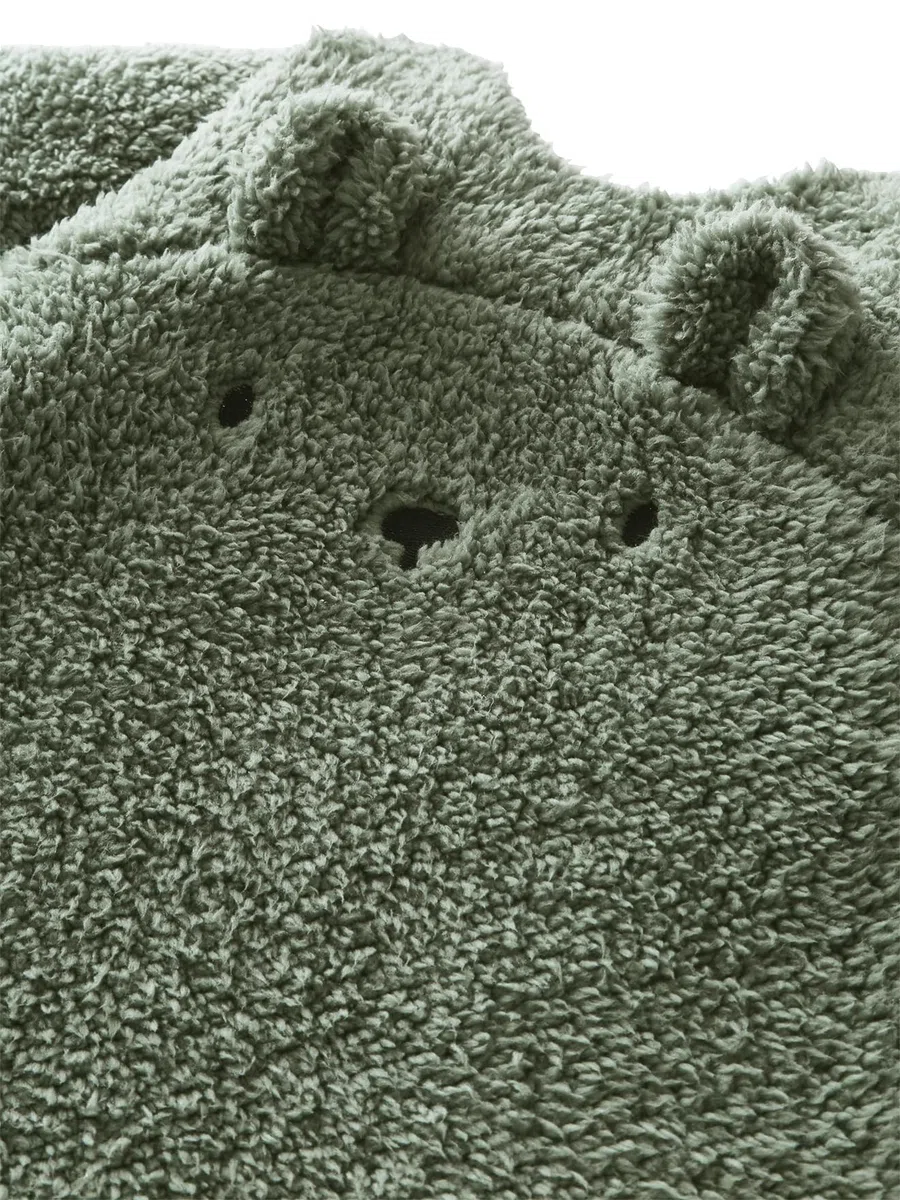 Vertbaudet Baby Winterschlafsack GRÜNER WALD, Ärmel abnehmbar