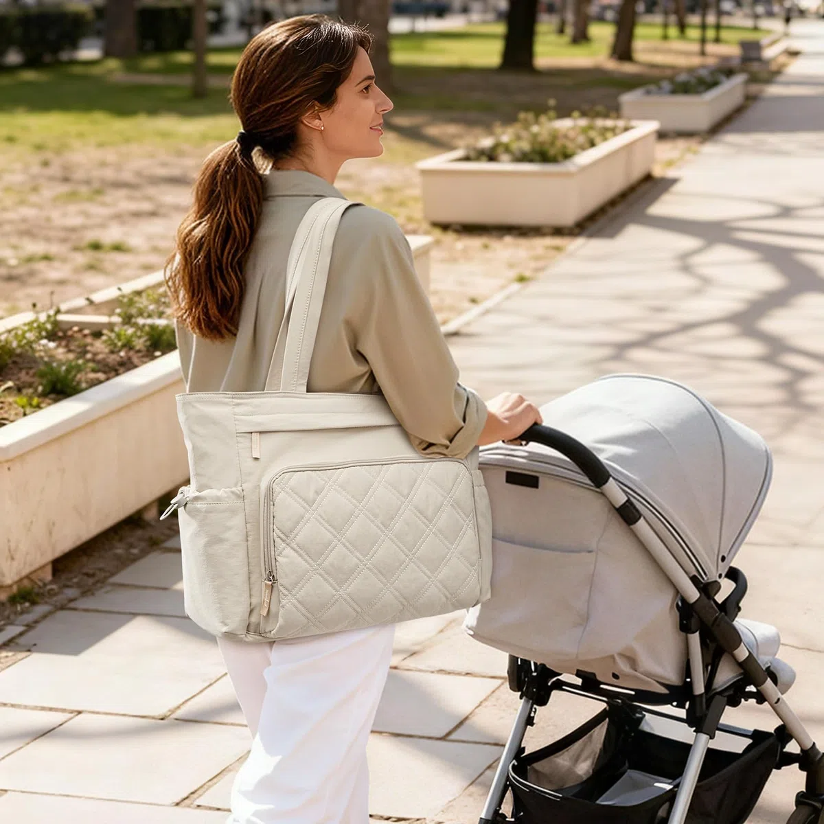 G4Free 3-in-1 Wickeltasche, Wickelrucksack Groß mit Wickelunterlage, Multifunktions Babytasche Fächern für Damen und Herren, Kinderwagenhaken Diaper Bag für Reisen/Babypflege