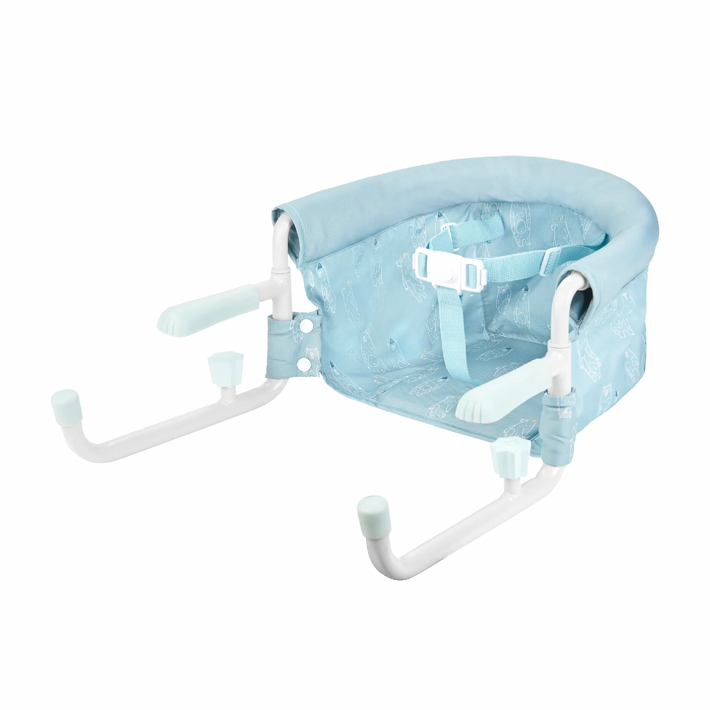 Badabulle Tischsitz - klappbarer Hochstuhl/ Babysitz für unterwegs, 3-Punkt-Gurt, bis zu 15kg